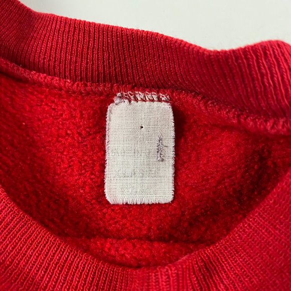 Vintage 70s Snoopy Peanuts Sweatshirt Small I'm Allergic To Morning Woodstock - Picture 10 of 16